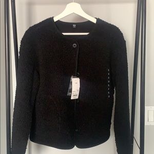 UNIQLO *NWT* Black Fleece Crew Neck Cardigan Small